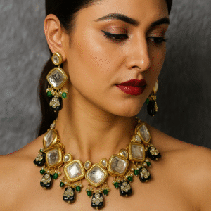 MEENAKARI KUNDAN NECKLACE-M1001